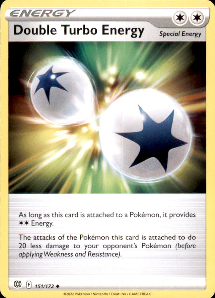 Double Turbo Energy Uncommon SWSH09: Brilliant Stars 151/172 NM
