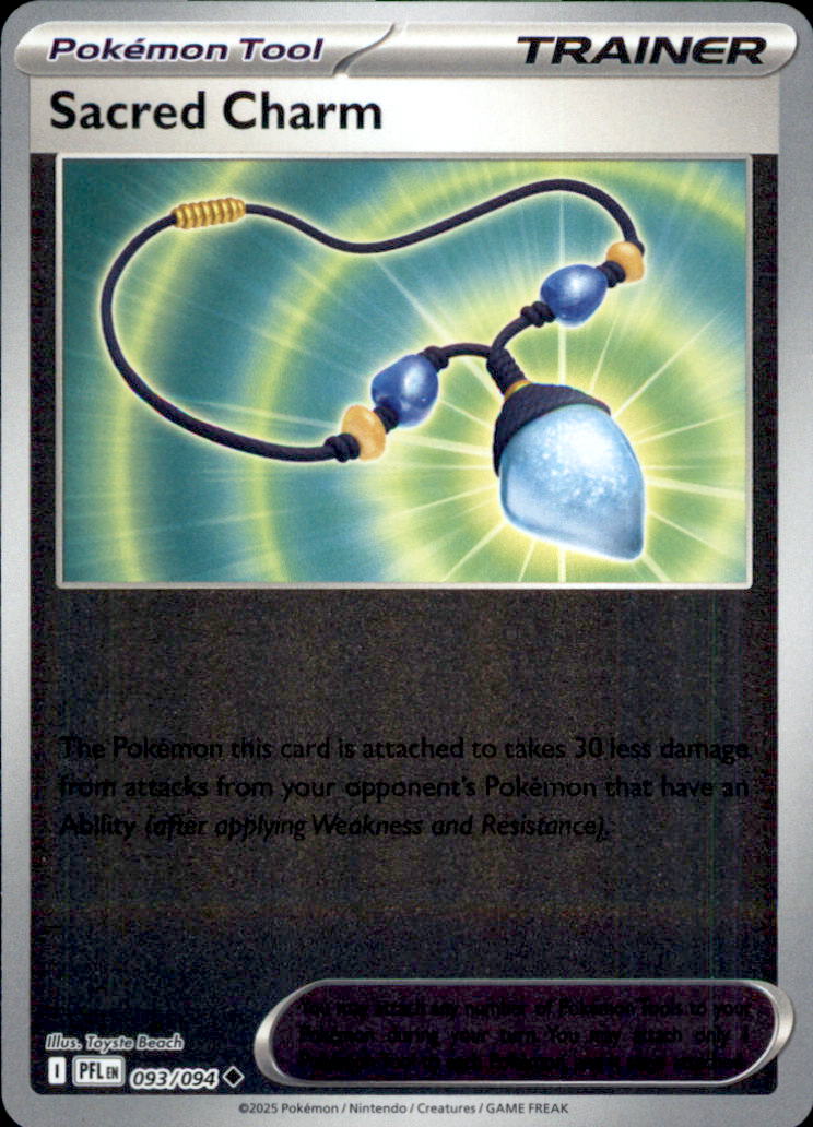 Sacred Charm Reverse Holo Uncommon ME02: Phantasmal Flames 093/094 NM