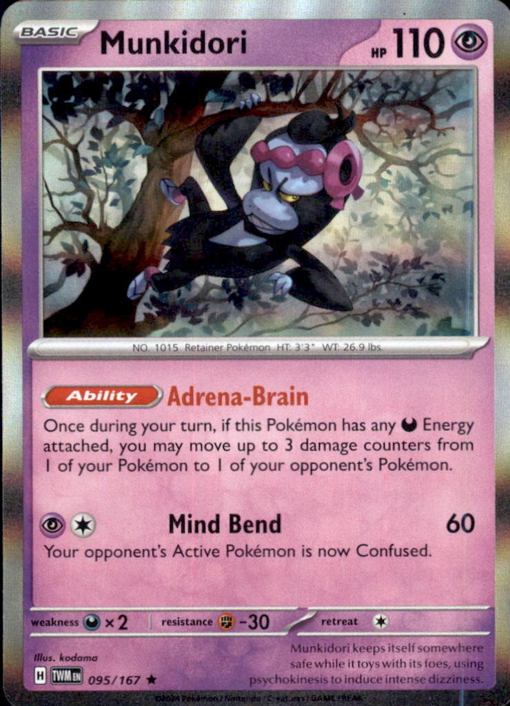 Munkidori Holo Rare SV06: Twilight Masquerade 095/167 NM