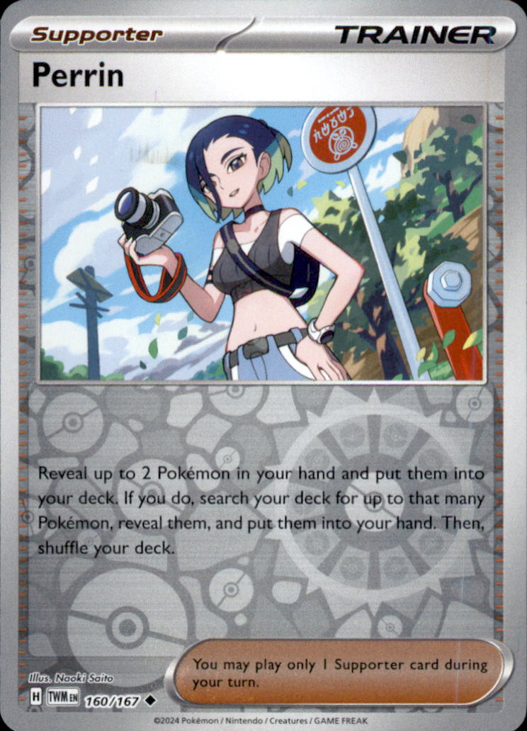 Perrin Reverse Holo Uncommon SV06: Twilight Masquerade 160/167 NM