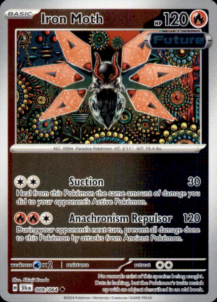 Iron Moth Reverse Holo Uncommon SV: Shrouded Fable 009/064 NM