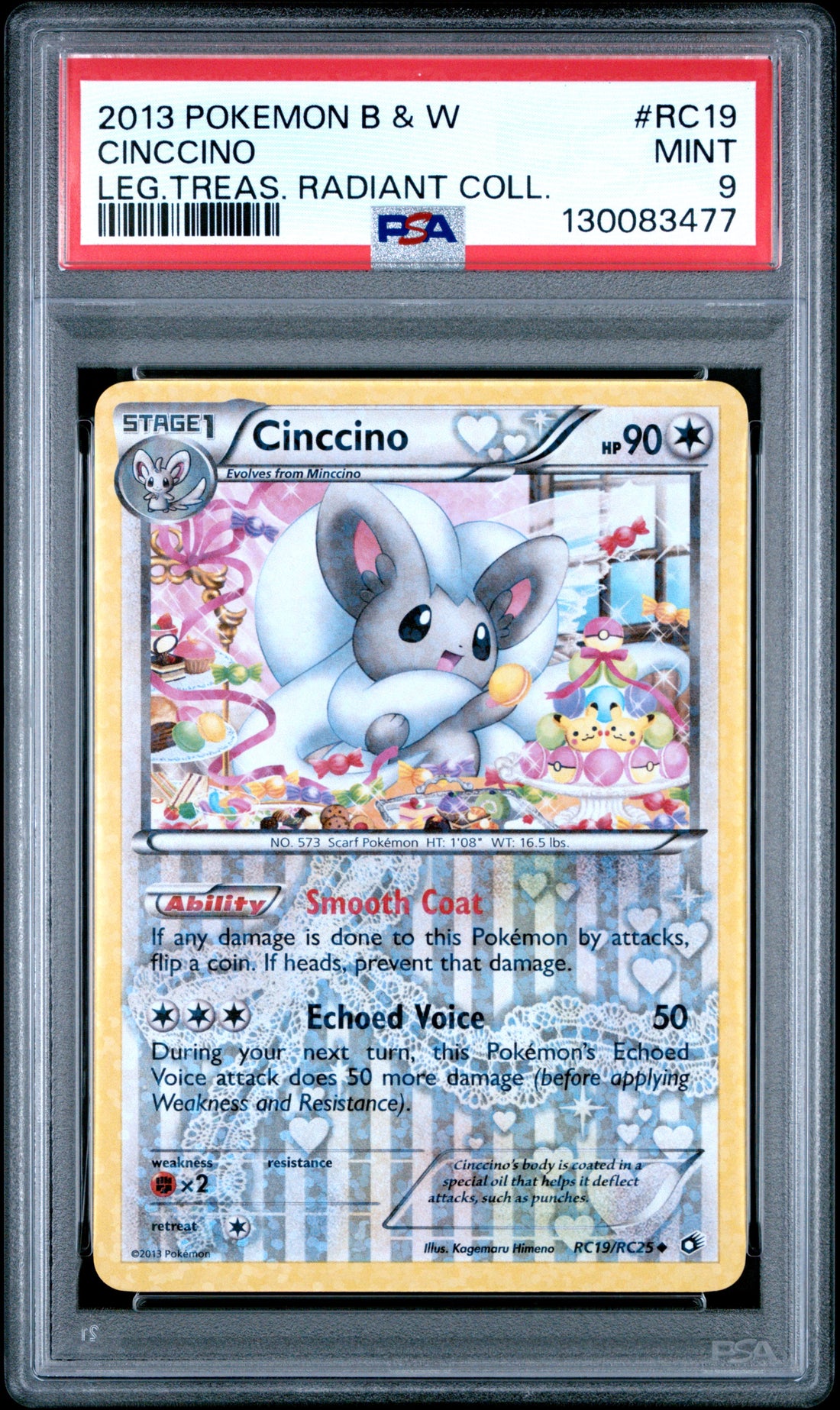 Cinccino Leg.Treas. Radiant Coll. Pokemon Black & White Legendary Treasures Radi