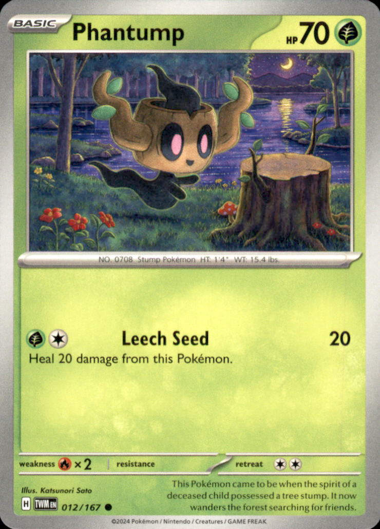 Phantump Common SV06: Twilight Masquerade 012/167 NM