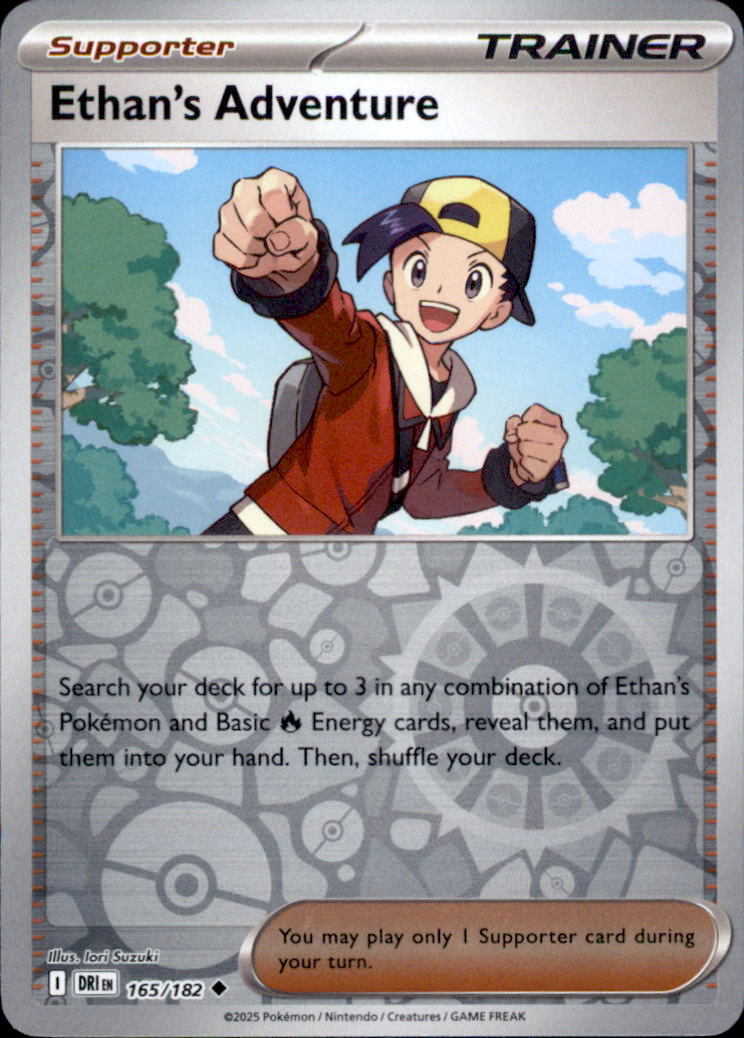 Ethan's Adventure Reverse Holo Uncommon SV10: Destined Rivals 165/182 NM