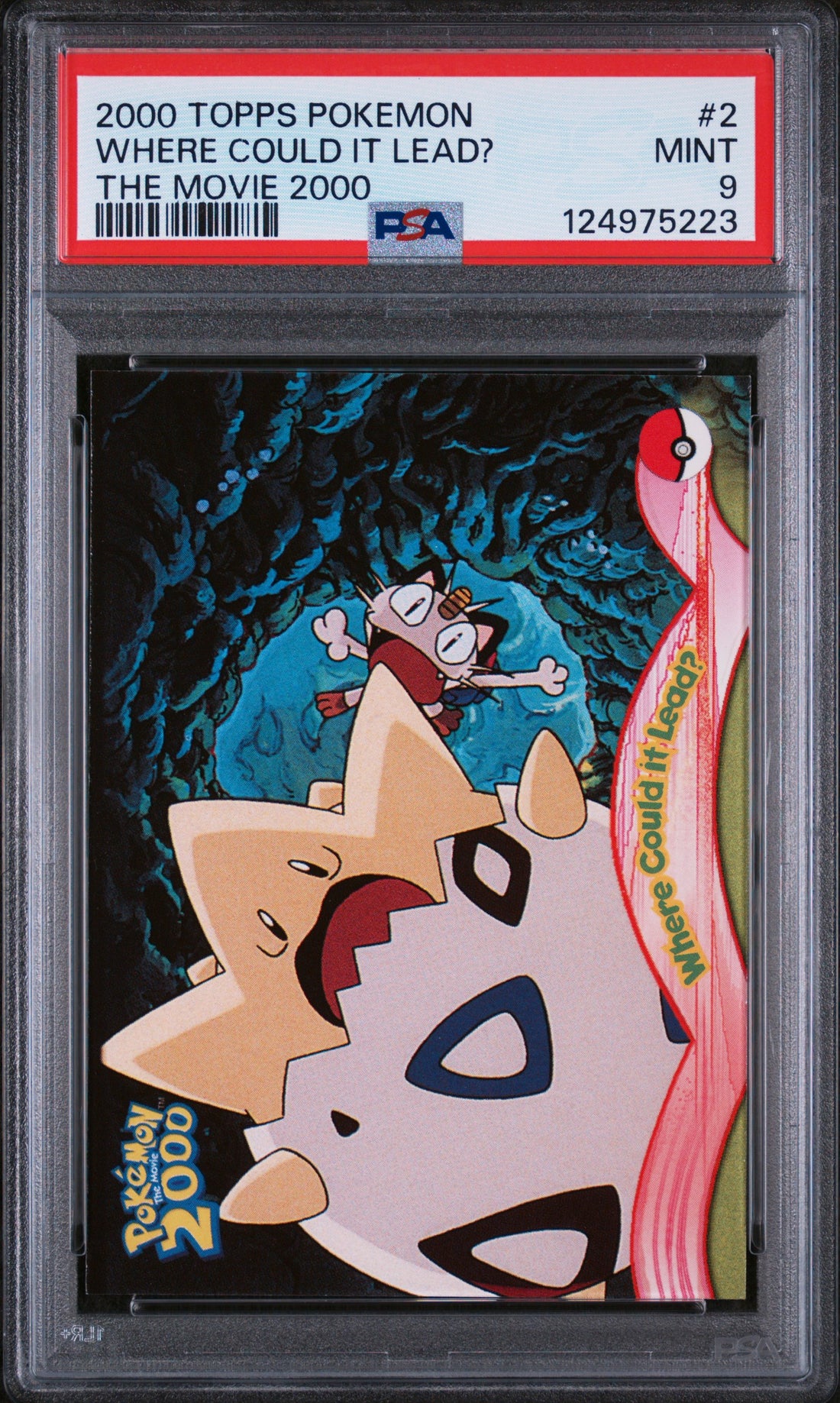 Where Could It Lead? The Movie 2000 Topps Pokemon The Movie 2000 2 NM PSA 9