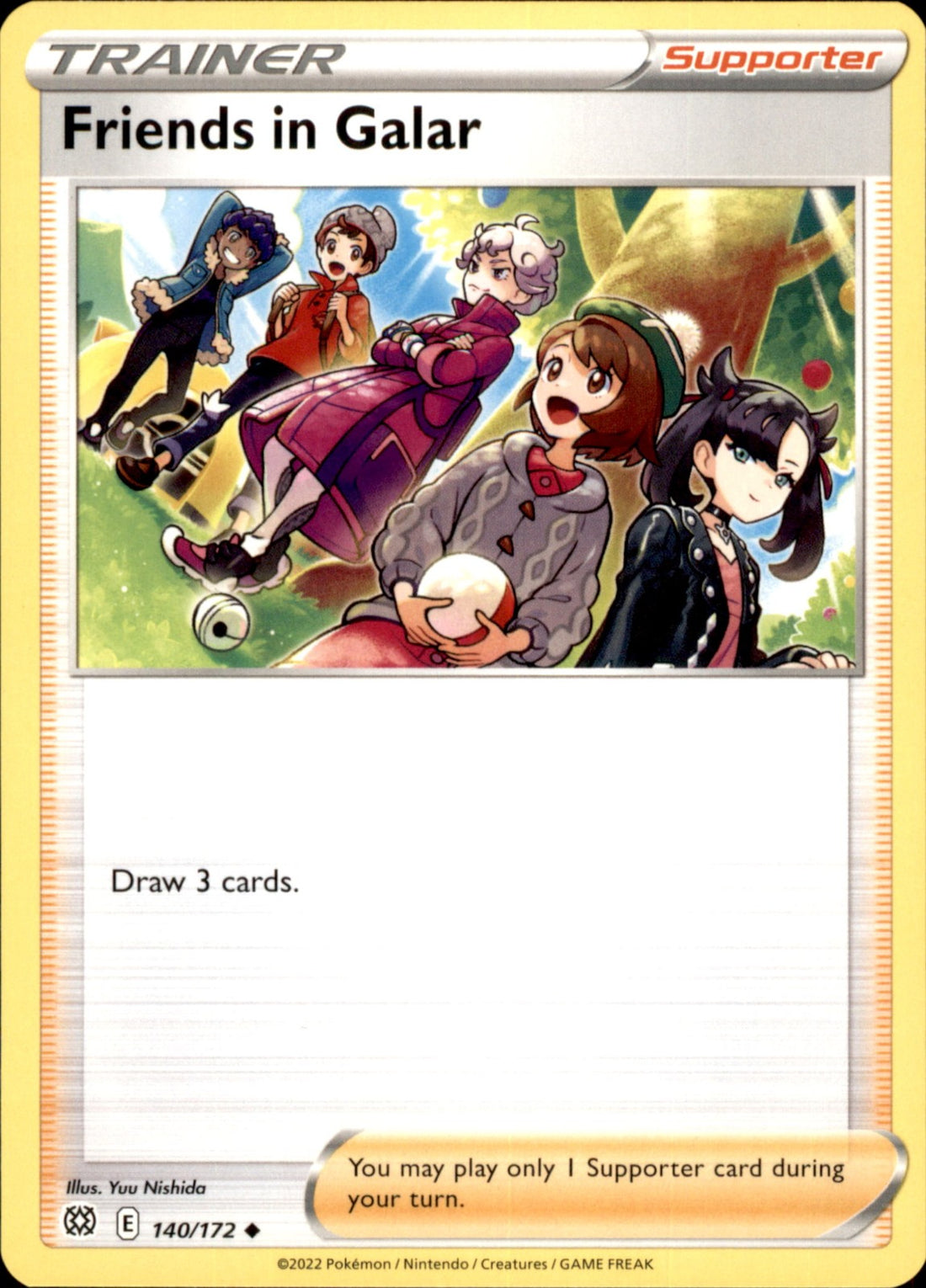 Friends in Galar Uncommon SWSH09: Brilliant Stars 140/172 NM