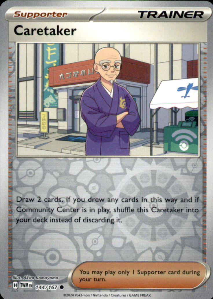 Caretaker Reverse Holo Common SV06: Twilight Masquerade 144/167 NM