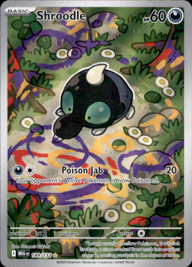 Shroodle Holo Illustration Rare ME01: Mega Evolution 149/132 NM
