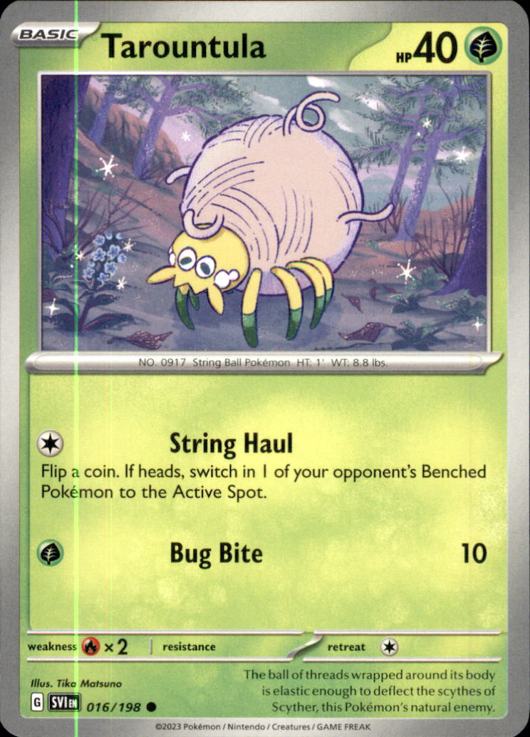 Tarountula Common SV01: Scarlet & Violet Base Set 016/198 NM