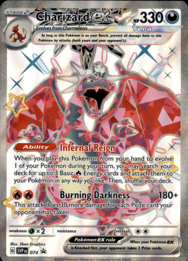 Charizard ex Holo Promo SV: Scarlet & Violet Promo Cards 074 NM