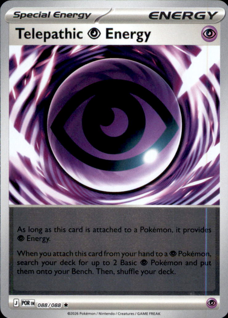 Telepathic Psychic Energy Reverse Holo Rare ME03: Perfect Order 088/088 NM