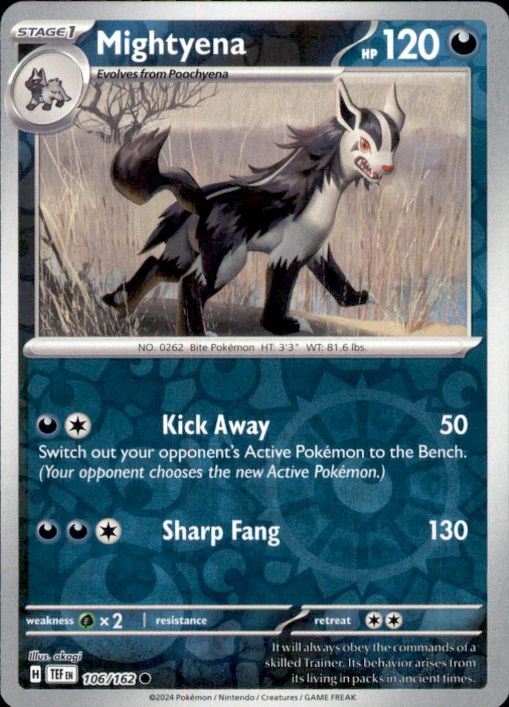 Mightyena Reverse Holo Uncommon ME: Ascended Heroes 129/217 NM