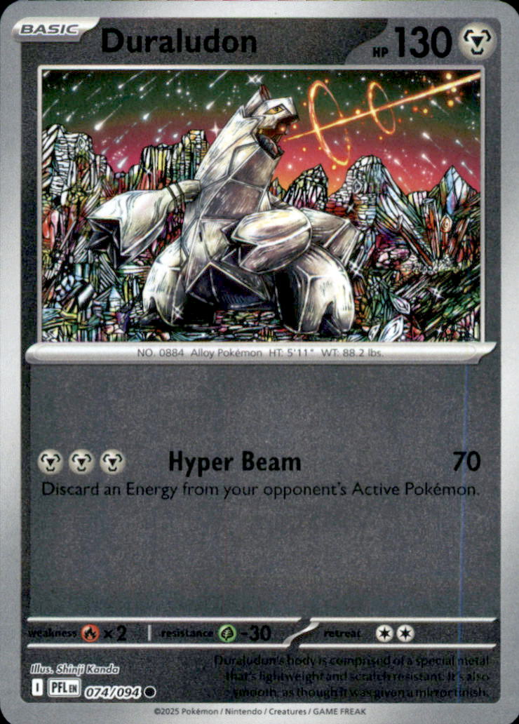 Duraludon Reverse Holo Common ME02: Phantasmal Flames 074/094 NM