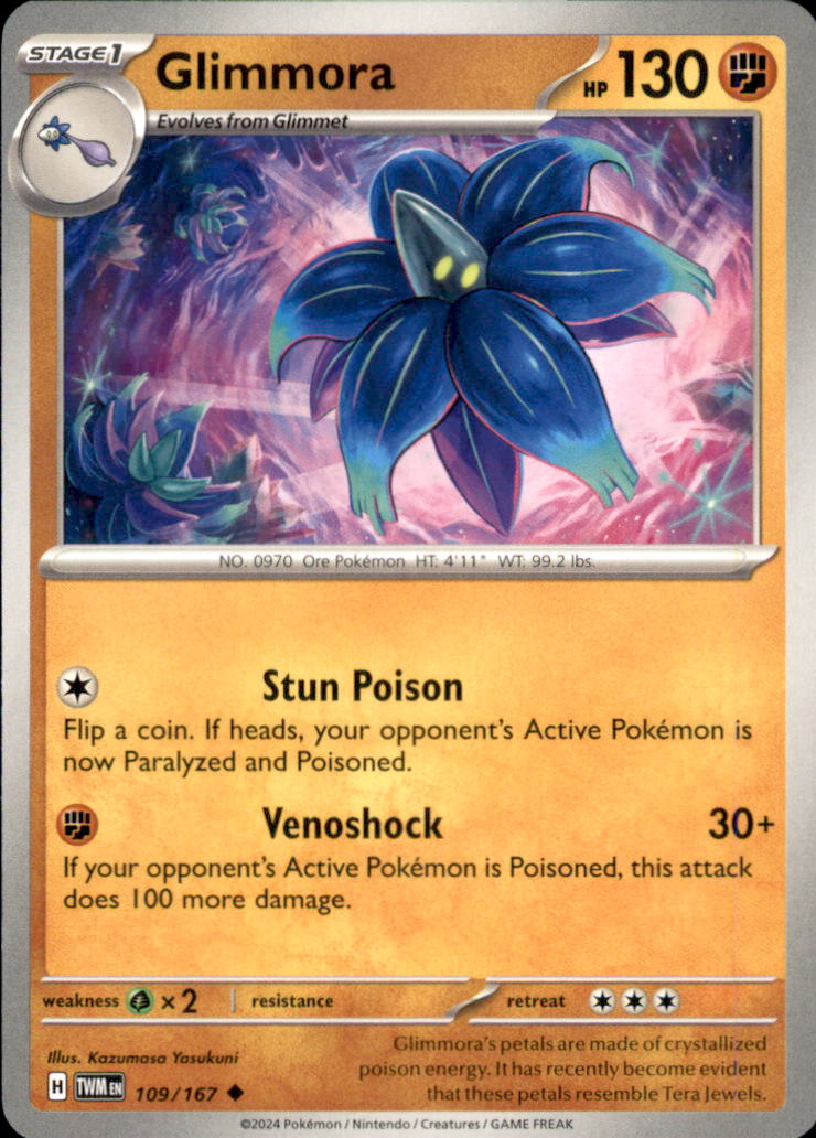Glimmora Uncommon SV06: Twilight Masquerade 109/167 NM