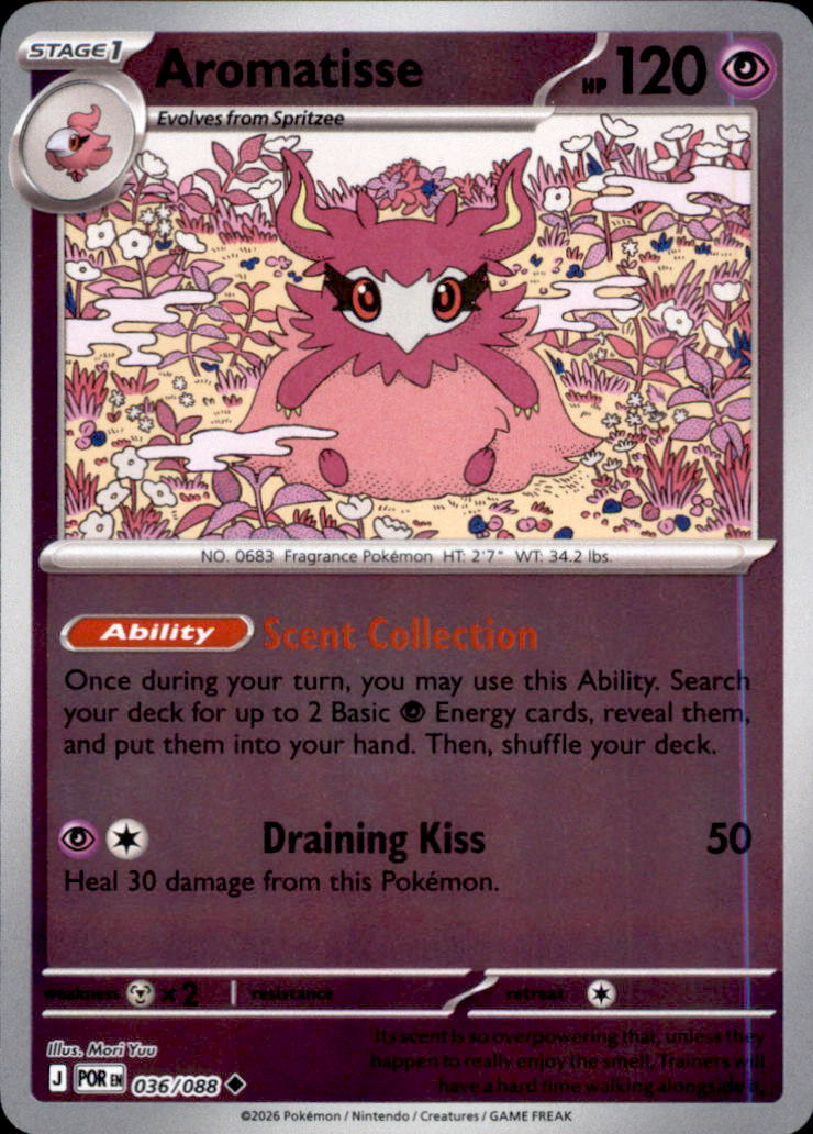 Aromatisse Reverse Holo Uncommon ME03: Perfect Order 036/088 NM