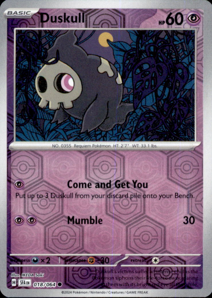 Duskull Reverse Holo Common SV: Prismatic Evolutions 035/131 NM