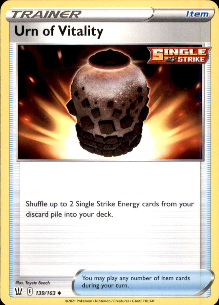 Urn of Vitality Uncommon SWSH05: Battle Styles 139/163 NM