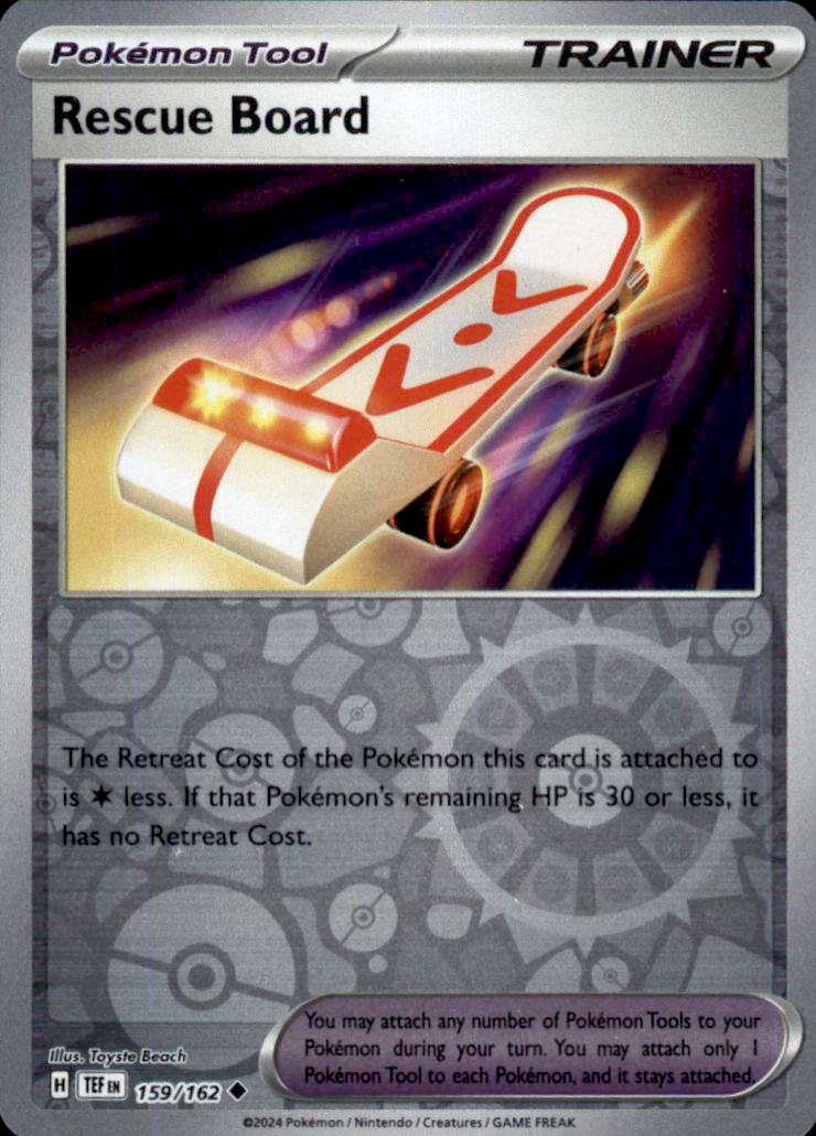 Rescue Board Reverse Holo Uncommon SV05: Temporal Forces 159/162 NM