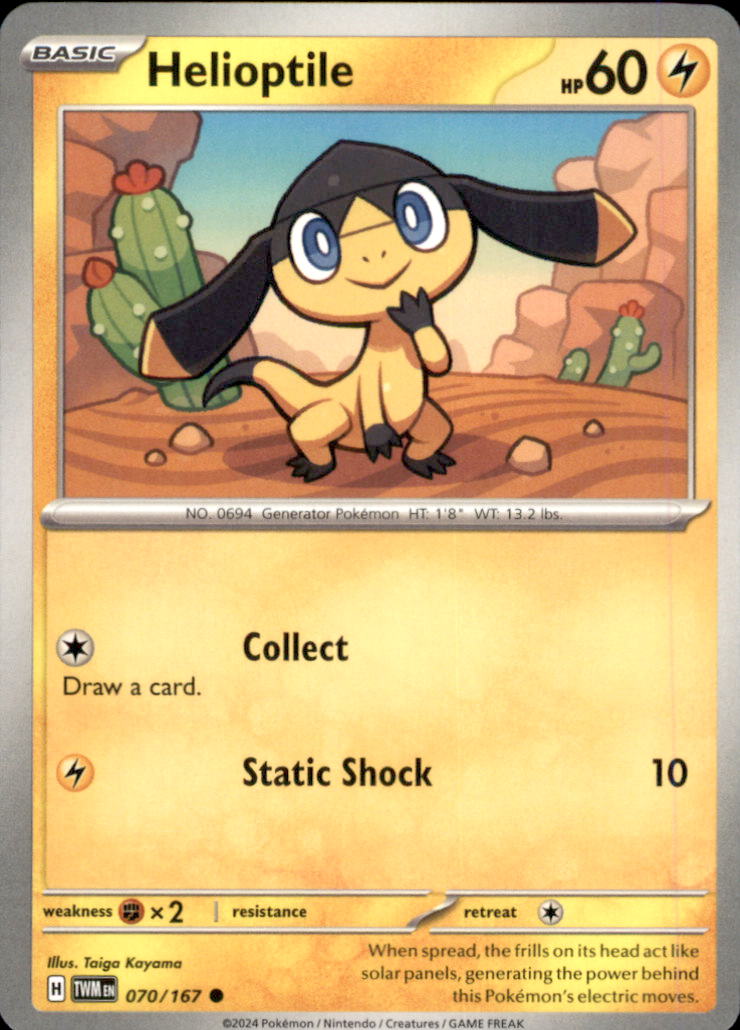 Helioptile Common SV06: Twilight Masquerade 070/167 NM