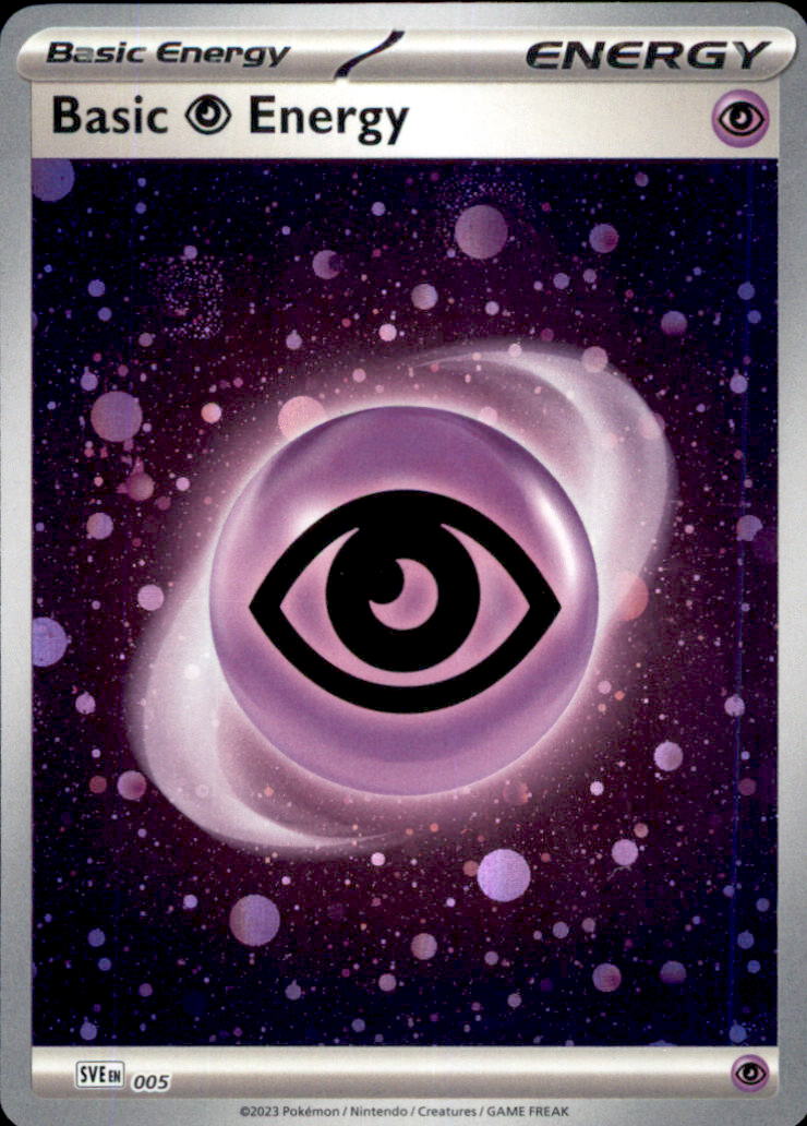 Basic Psychic Energy (Cosmos Holo) Holo Common SVE: Scarlet & Violet Energies 005 NM