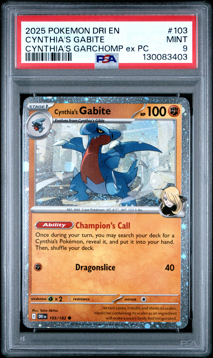 Cynthia'S Gabite Cynthia'S Garchomp Ex Pc Pokemon Dri En-Destined Rivals 103 NM