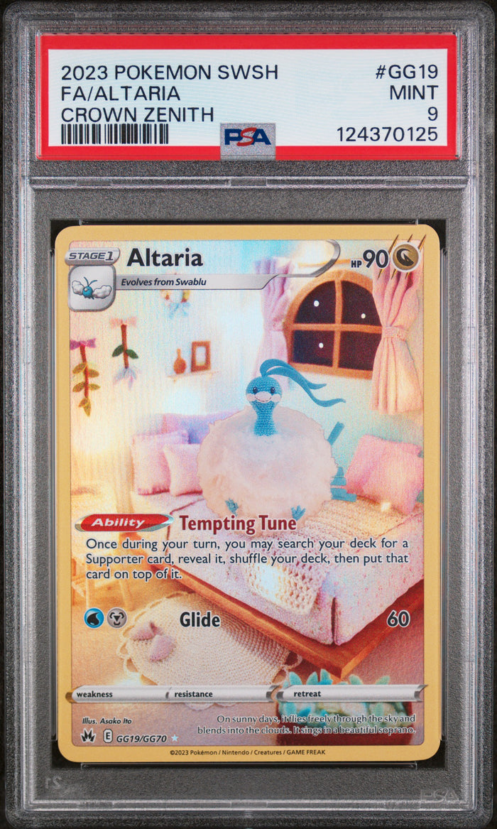 Fa/Altaria Crown Zenith Pokemon Sword And Shield Crown Zenith GG19 NM PSA 9