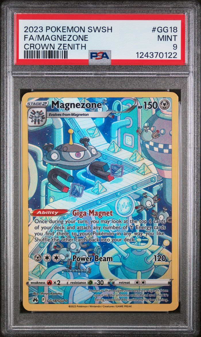 Fa/Magnezone Crown Zenith Pokemon Sword And Shield Crown Zenith GG18 NM PSA 9