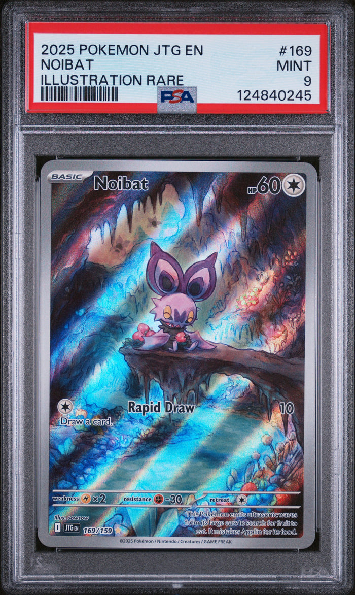 Noibat Illustration Rare Pokemon Jtg En-Journey Together 169 NM PSA 9