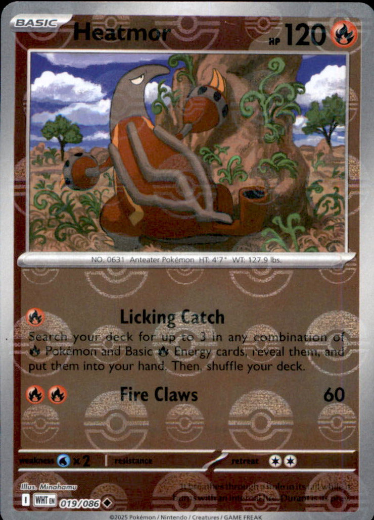 Heatmor (Poke Ball Pattern) Holo Uncommon SV: White Flare 019/086 NM