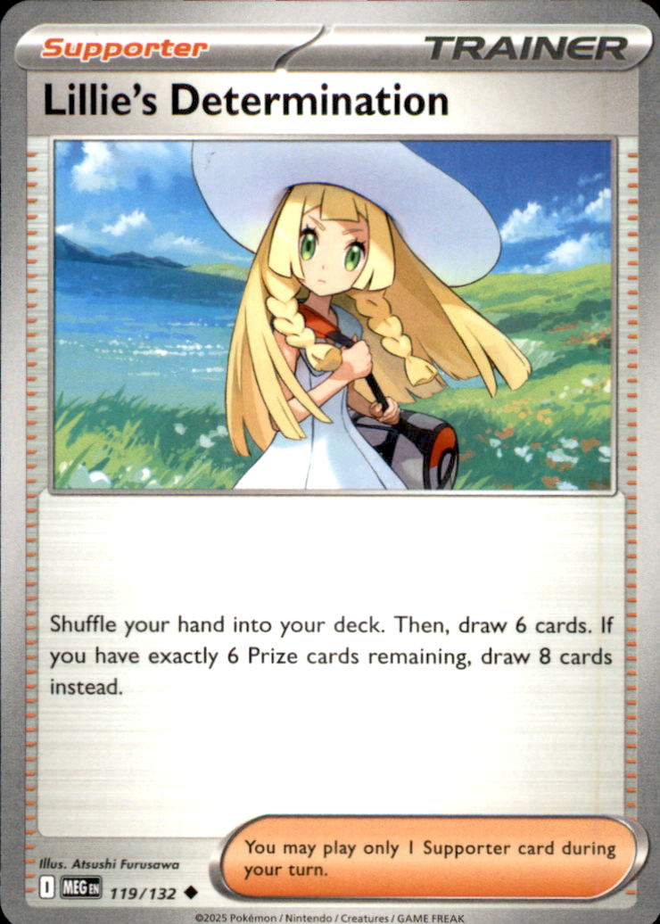 Lillie's Determination Uncommon ME01: Mega Evolution 119/132 NM