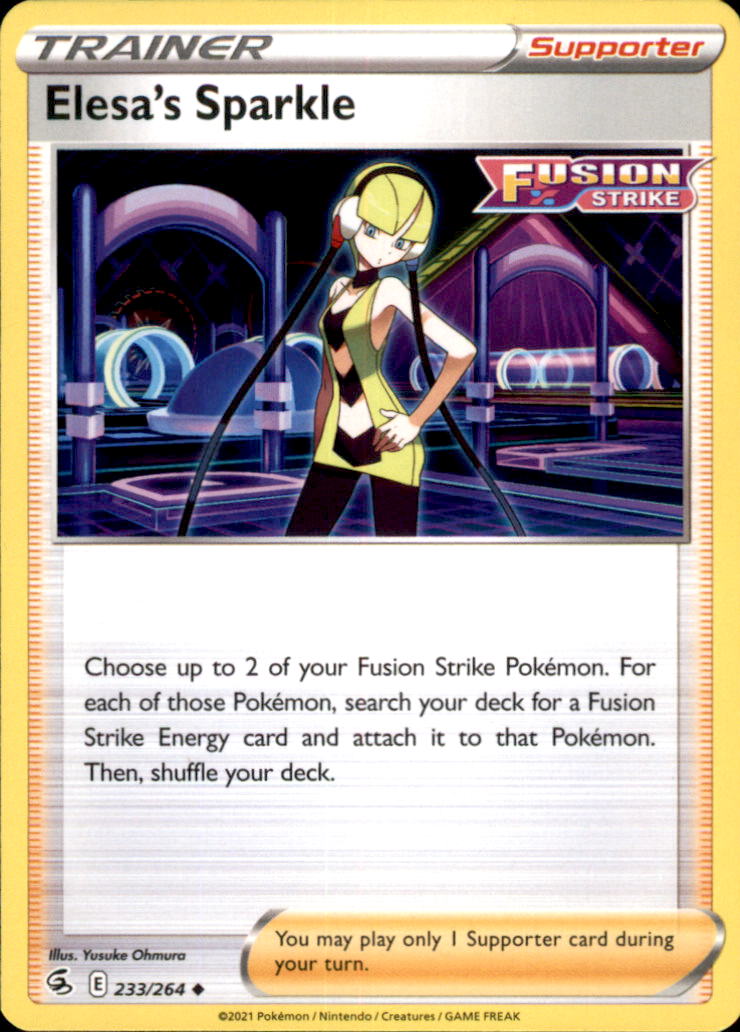 Elesa's Sparkle Uncommon SWSH08: Fusion Strike 233/264 NM