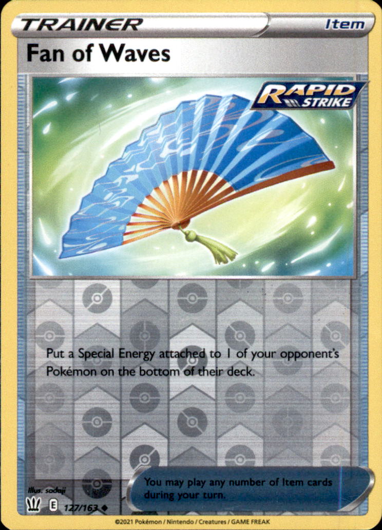 Fan of Waves Reverse Holo Uncommon SWSH05: Battle Styles 127/163 NM
