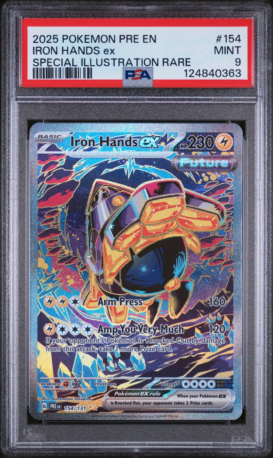 Iron Hands Ex Special Illustration Rare Pokemon Pre En-Prismatic Evolutions 154