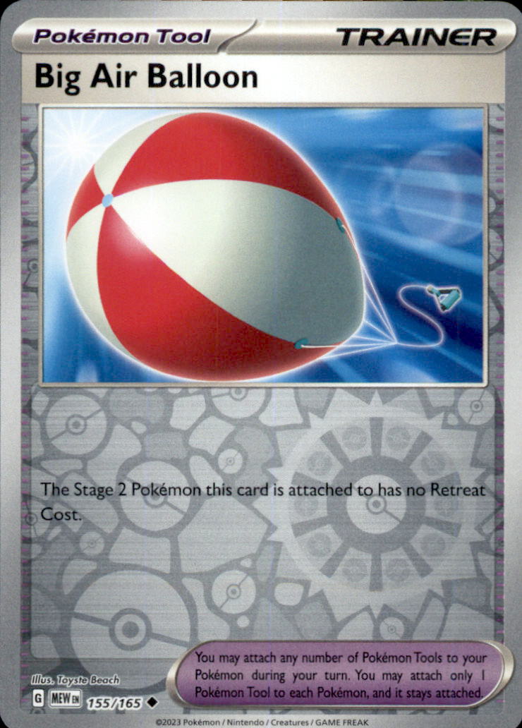Big Air Balloon Reverse Holo Uncommon SV: Scarlet & Violet 151 155/165 NM