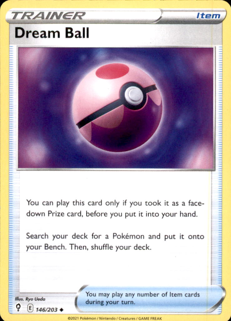 Dream Ball Uncommon SWSH07: Evolving Skies 146/203 NM