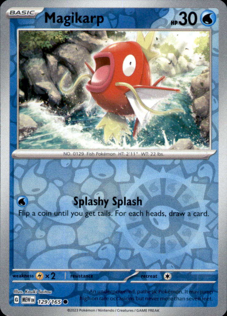 Magikarp Reverse Holo Common SV: Scarlet & Violet 151 129/165 NM