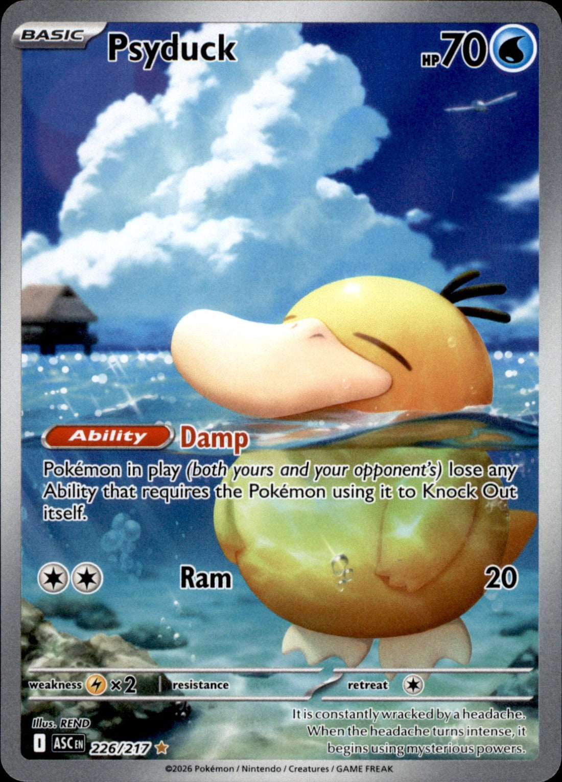 Psyduck Holo Illustration Rare ME: Ascended Heroes 226/217 NM