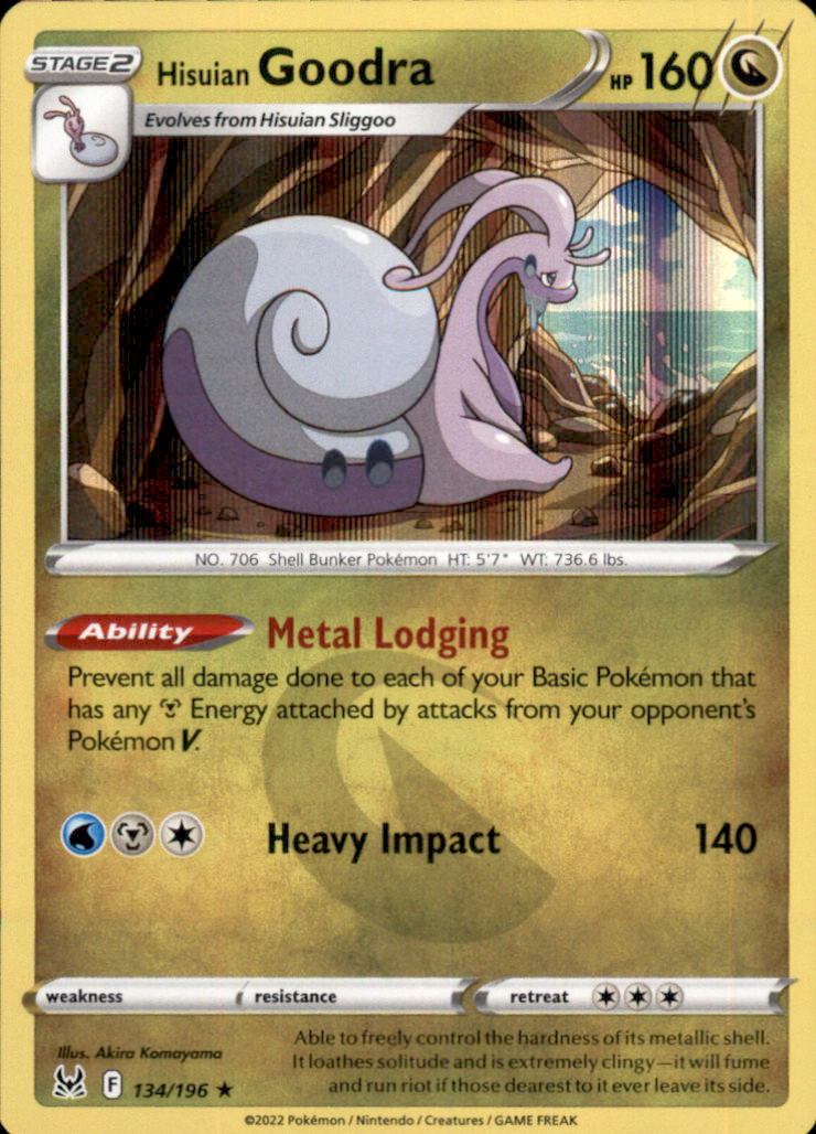 Hisuian Goodra Holo Rare SWSH11: Lost Origin 134/196 NM