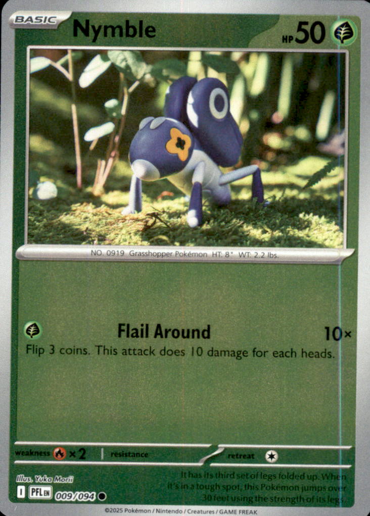 Nymble Reverse Holo Common ME02: Phantasmal Flames 009/094 NM