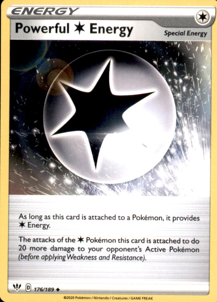 Powerful C Energy Uncommon SWSH03: Darkness Ablaze 176/189 NM