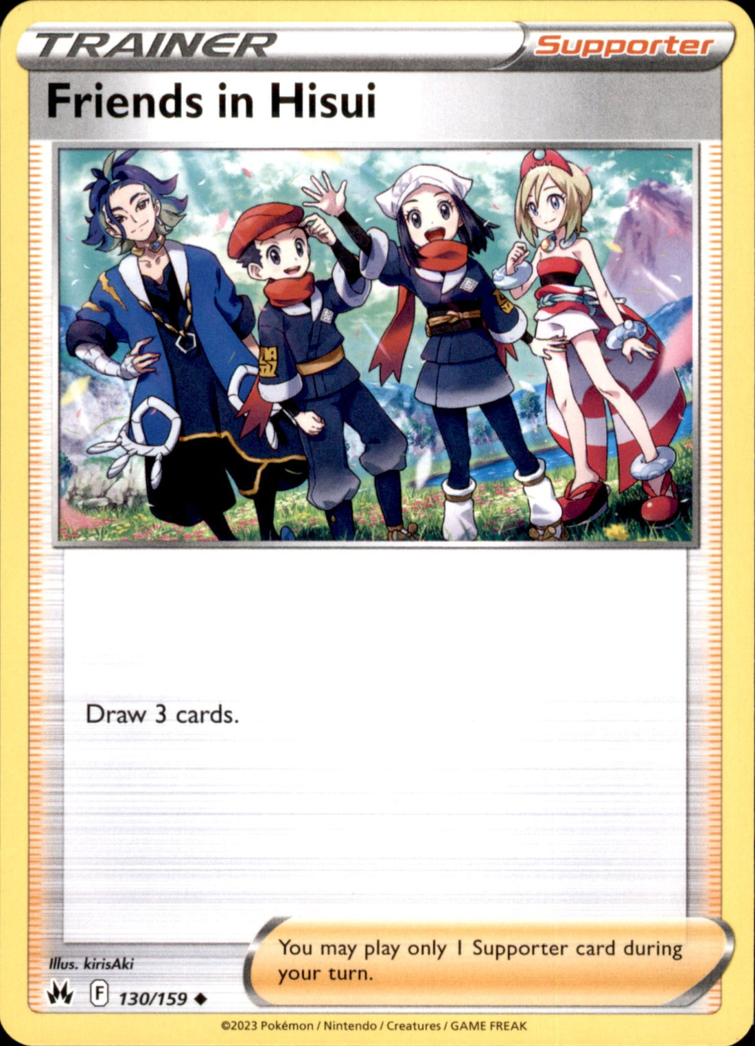 Friends in Hisui Uncommon SWSH: Crown Zenith 130/159 NM