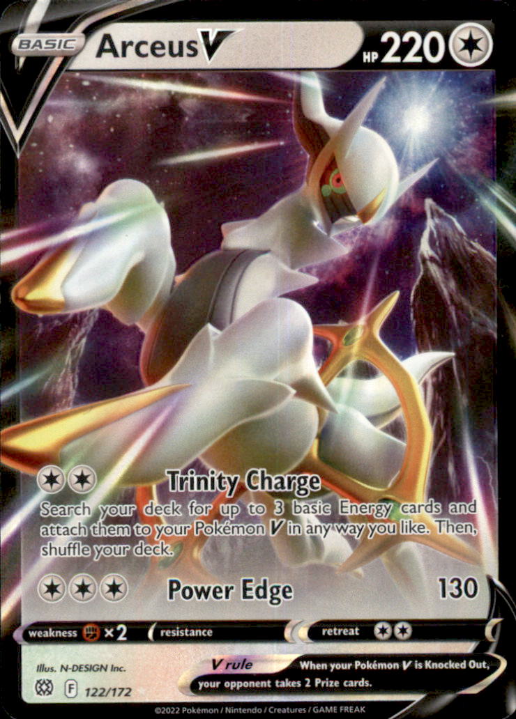 Arceus V Holo Ultra Rare SWSH09: Brilliant Stars 122/172 NM
