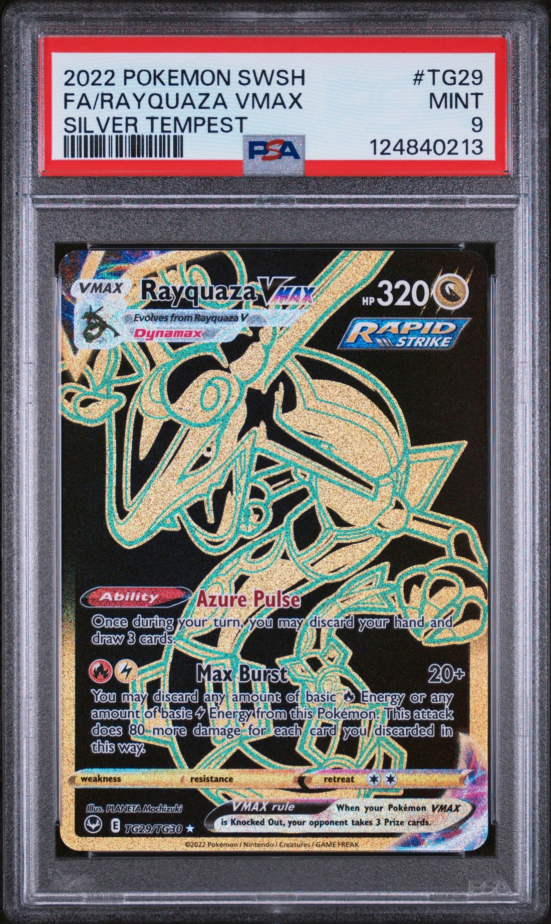 Fa/Rayquaza Vmax Silver Tempest Pokemon Sword & Shield Silver Tempest TG29 NM PS