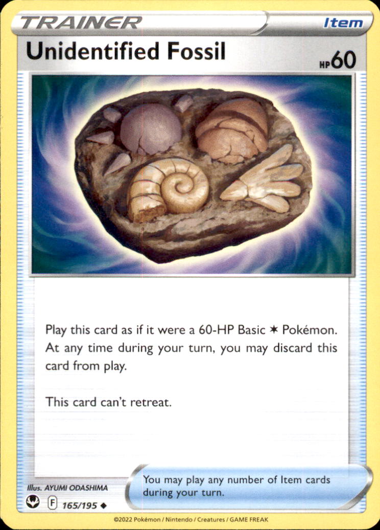 Unidentified Fossil Uncommon SWSH12: Silver Tempest 165/195 NM
