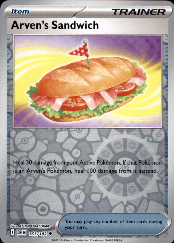 Arven's Sandwich Reverse Holo Uncommon SV10: Destined Rivals 161/182 NM