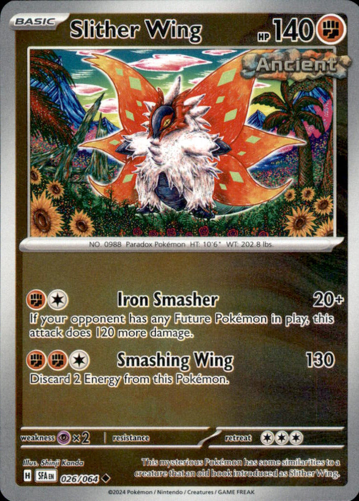 Slither Wing Reverse Holo Uncommon SV: Shrouded Fable 026/064 NM
