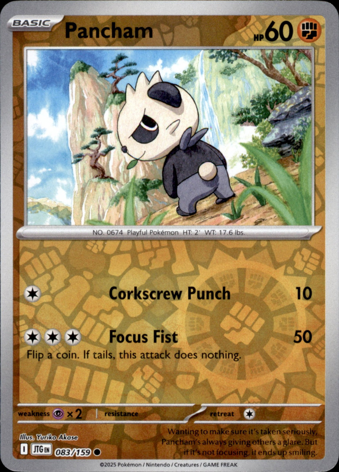 Pancham Reverse Holo Common SV09: Journey Together 083/159 NM