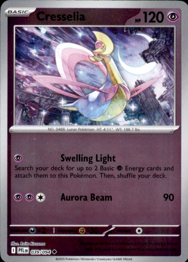 Cresselia Reverse Holo Uncommon ME02: Phantasmal Flames 039/094 NM