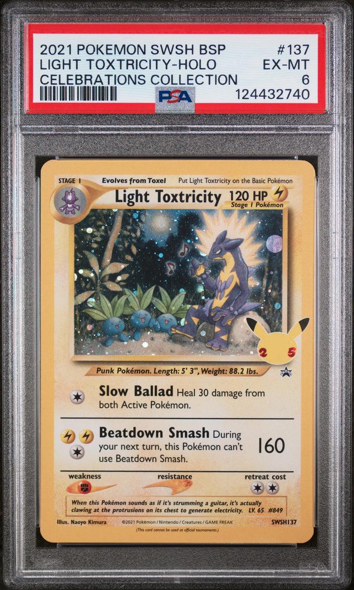 Light Toxtricity-Holo Celebrations Collection Pokemon Swsh Black Star Promo 137
