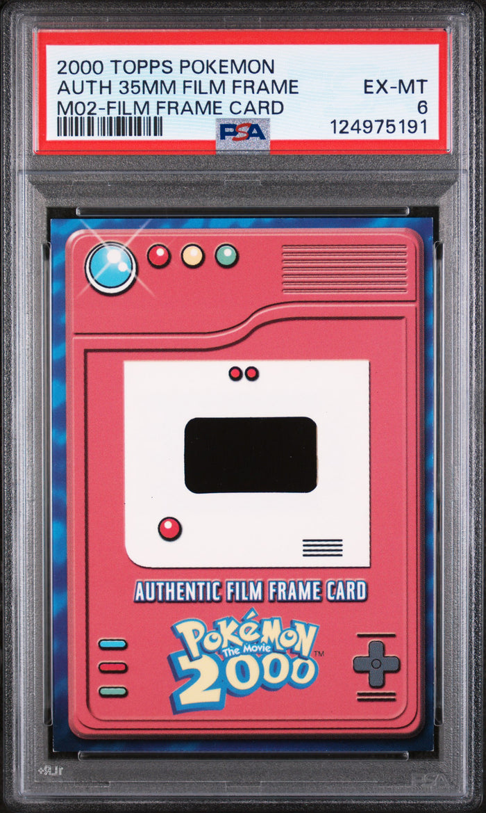 Auth 35mm Film Frame M02-Film Frame Card Topps Pokemon The Movie 2000 Bulbasaur
